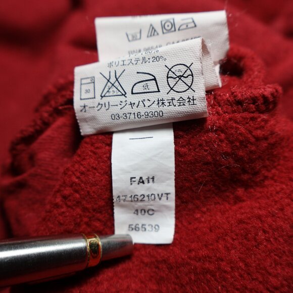 Vintage Oakley Full Zip Jacket – Red (Men’s L) - Picture 10 of 10